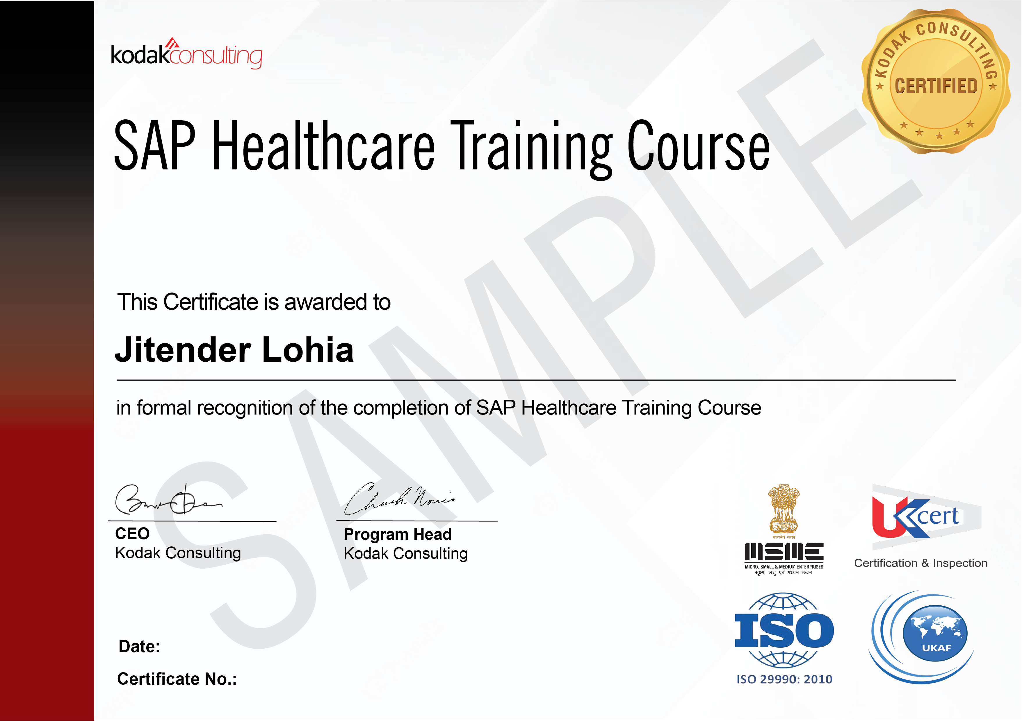 SAP Healthcare Course Kodakco